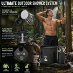 Ducha ELÉCTRICA portátil 20 litros para camping - Imagen 2