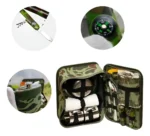 Set de vajilla de acero 2 personas con bolso picnic - Imagen 4