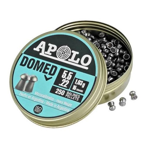 images Chumbos Domed 5.5 mm x 250 unidades APOLO - Imagen 1